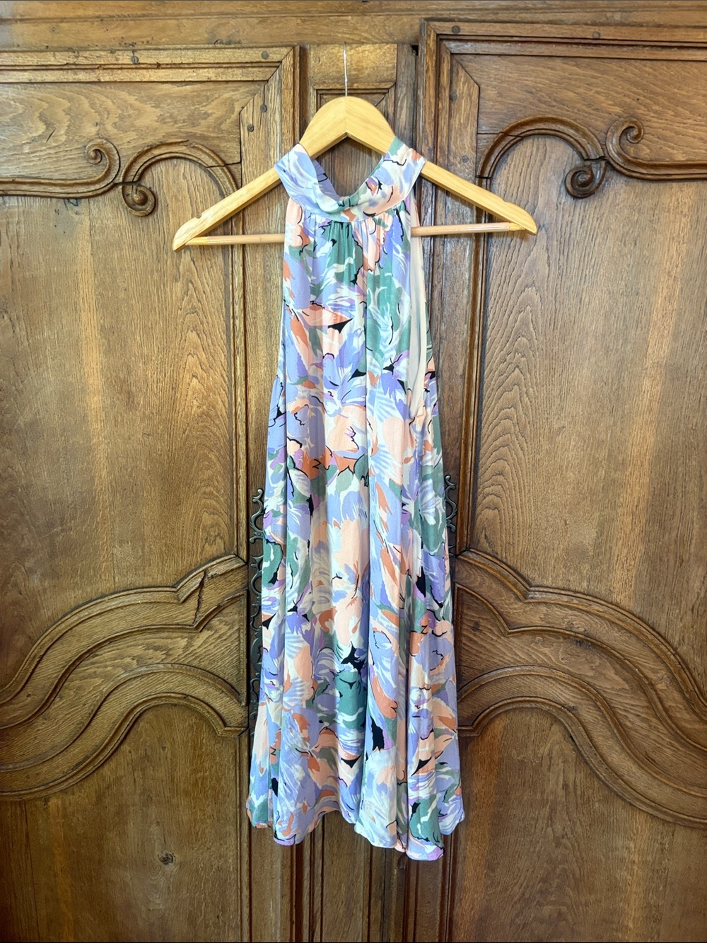 Lulus Tied Back To You Lavender Multi Floral Print Mini Shift Dress - Picture 11 of 16